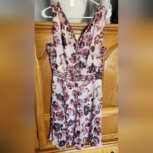 Vera Wang Floral Sleeveless Dress
